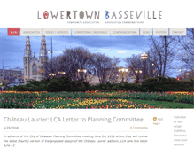 Tablet Screenshot of lowertown-basseville.ca